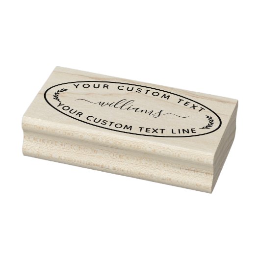 Creëer Uw eigen moderne ronde retour Rubberstempel (Stempel)