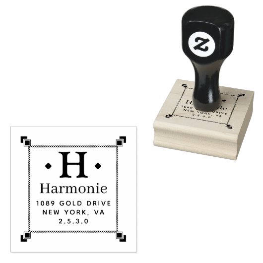 Creëer Uw eigen moderne ronde Rubberstempel (Gestempeld)