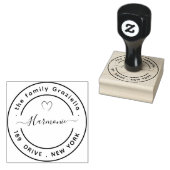 Creëer Uw eigen moderne ronde Rubberstempel (Gestempeld)