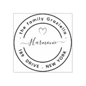 Creëer Uw eigen moderne ronde Rubberstempel (Afrduk)