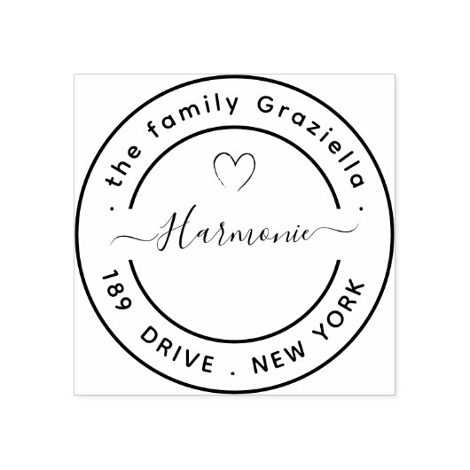 Creëer Uw eigen moderne ronde Rubberstempel (Afrduk)