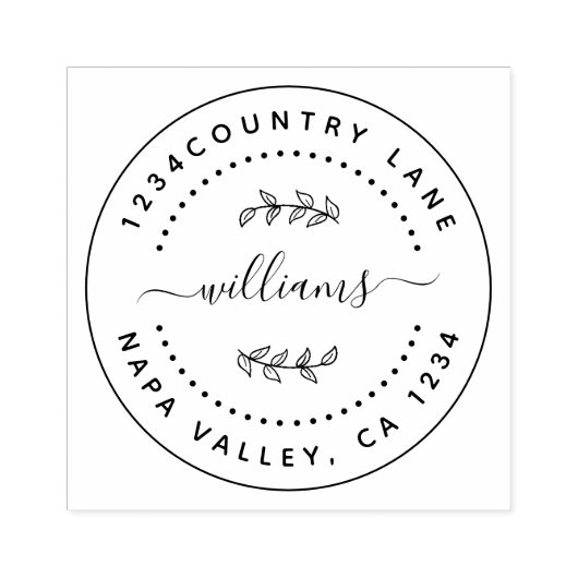 Creëer Uw eigen moderne ronde Rubberstempel (Afrduk)