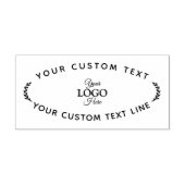 Creëer Uw Eigen Moderne Ronde Terugkeer Rubberzege Rubberstempel (Afrduk)