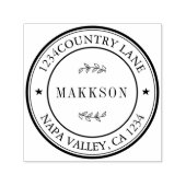 Creëer Uw Eigen Moderne Ronde Terugkeer Zelf-Inkt  Zelfinktende Stempel (Design)