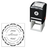 Creëer Uw Eigen Moderne Ronde Terugkeer Zelf-Inkt Zelfinktende Stempel (In situ)