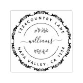 Creëer Uw Eigen Moderne Ronde Terugkeer Zelf-Inkt Zelfinktende Stempel (Design)