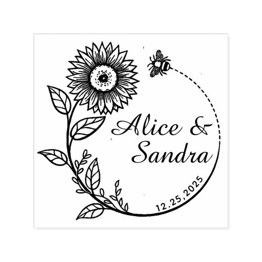 Creëer Uw eigen moderne ronde Zelfinktende Stempel (Design)