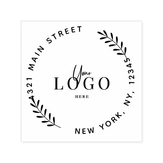 Creëer Uw Eigen Moderne Ronde Zelfinktstempel Zelfinktende Stempel (Design)