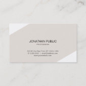 Creëer Uw eigen moderne, stijlvolle, elegante cons Visitekaartje (Achterkant)