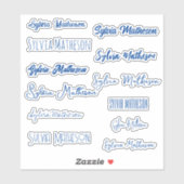 Creëer Uw eigen moderne stijlvolle naam Sticker (Vel)