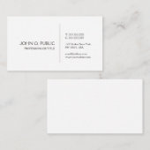 Creëer Uw eigen moderne stijlvolle, stijlvolle vor Visitekaartje (Voorkant / Achterkant)