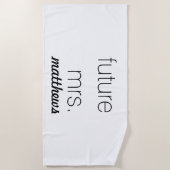 Creëer Uw eigen moderne toekomst mevrouw. Strandlaken (Voorkant)