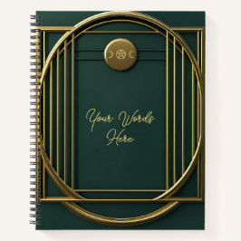 Creëer uw eigen moderne turquoise en goud notitieboek