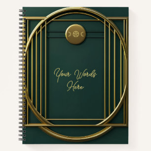 Creëer uw eigen moderne turquoise en goud notitieboek