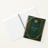 Creëer uw eigen moderne turquoise en goud notitieboek (Binnen)