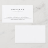 Creëer Uw eigen moderne, uiterst elegante, minimal Visitekaartje (Voorkant / Achterkant)