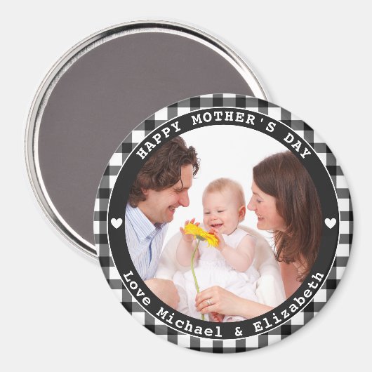 Creëer Uw eigen Moederdag Foto Magneet (Voorkant / Achterkant)