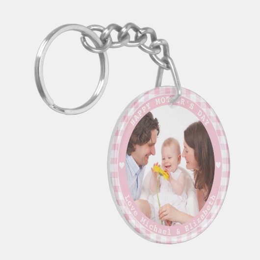 Creëer Uw eigen Moederdag Foto Sleutelhanger (Voorkant Links)