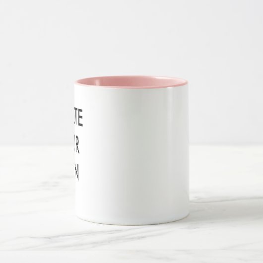 Creëer Uw eigen  Mok PINK (Midden)