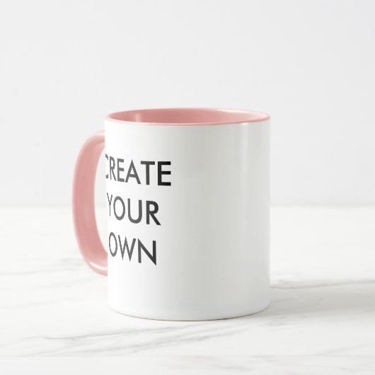 Creëer Uw eigen  Mok PINK (Voorkant links)