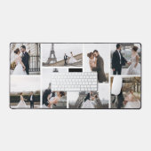 Creëer Uw eigen monogram 8-foto collage Bureaumat (Keyboard & Muis)