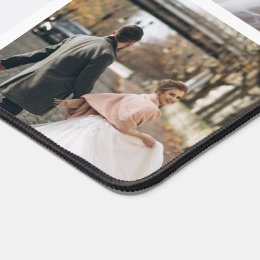 Creëer Uw eigen monogram 8-foto muntcollage Bureaumat (Hoek)