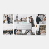 Creëer Uw eigen monogram 8-foto muntcollage Bureaumat (Keyboard & Muis)