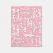 Creëer Uw eigen monogram Fleece Deken (Voorkant)