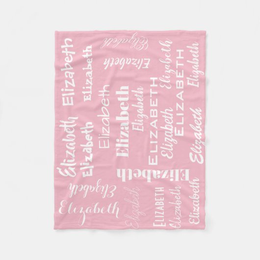 Creëer Uw eigen monogram Fleece Deken (Voorkant)