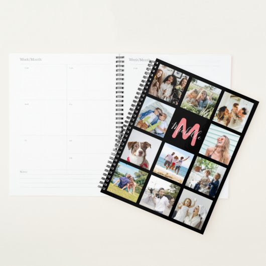 Creëer Uw eigen monogram foto-inkuilplanner Planner (Display)