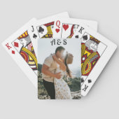 Creëer Uw Eigen Monogram Foto Pokerkaarten (Achterkant)