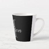 Creëer Uw eigen monogram Initiaal Latte Mok (Rechts)