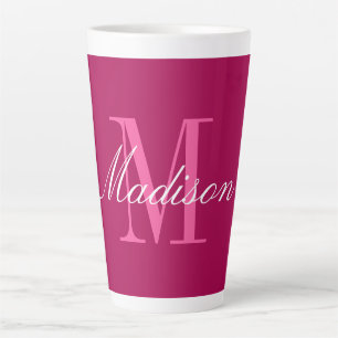 Creëer Uw eigen monogram Initiaal Latte Mok