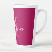 Creëer Uw eigen monogram Initiaal Latte Mok (Rechts)