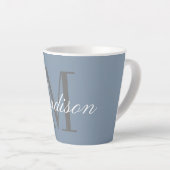 Creëer Uw eigen monogram Initiaal Latte Mok (Rechterhoek)