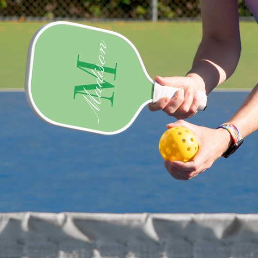 Creëer Uw eigen monogram Initiaal Pickleball Paddle (Insitu)