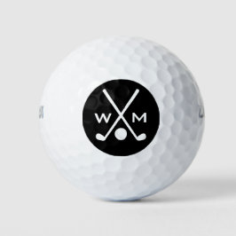 Creëer Uw eigen monogram Initialen Gepersonaliseer Golfballen