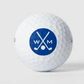 Creëer Uw eigen monogram Initialen Gepersonaliseer Golfballen (Voorkant)
