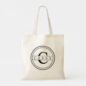 Creëer Uw eigen monogram op maat Tote Bag (Achterkant)