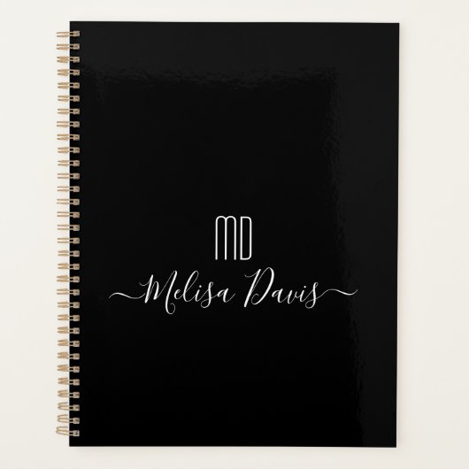 Creëer Uw eigen monogram  Planner (Voorkant)