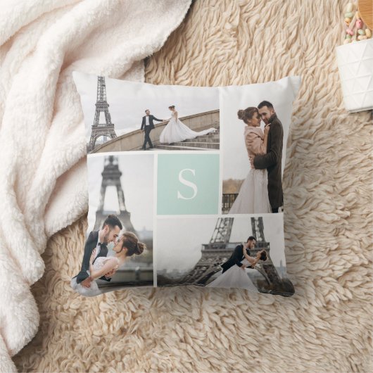 Creëer Uw eigen monogrammed 5-fotogalerie Kussen (Deken)