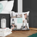 Creëer Uw eigen monogrammed 5-fotogalerie Kussen<br><div class="desc">Voeg uw foto's en douanemonogram voor speciale toe van een soort ontwerp.</div>
