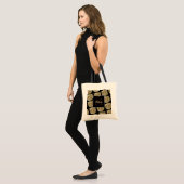 creëer uw eigen monogrammed uil tote bag (Voorkant (model))