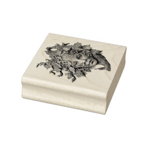 Creëer Uw eigen mooie Golden Dryad Rubberstempel