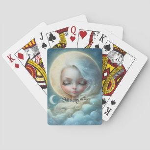 Creëer Uw eigen Moonlit Droomgodin Pokerkaarten