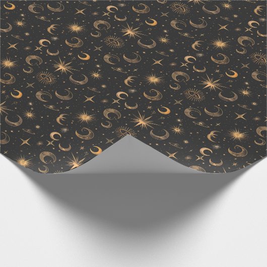 Creëer Uw eigen Moons & Planets Celestial Cadeaupapier (Hoek)