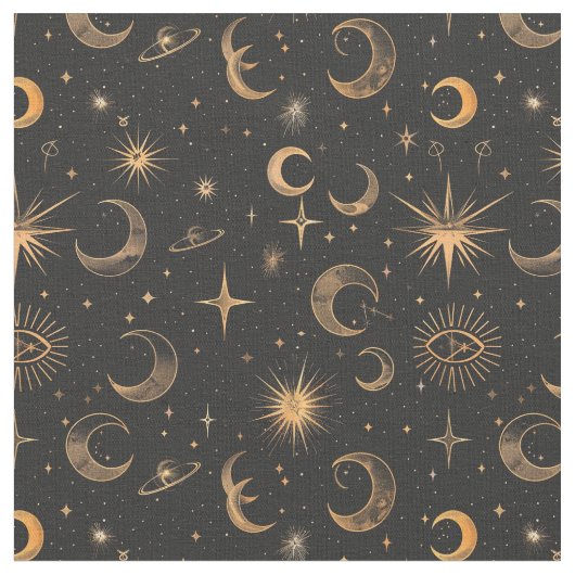 Creëer Uw eigen Moons & Planets Celestial Stof (Close Up)