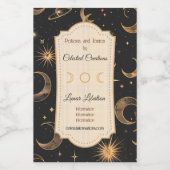 Creëer Uw eigen Moons & Planets Celestial Wijn Etiket (Enkel label)