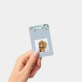 Creëer Uw eigen mosterd Blauwe Eucalyptusbladeren Badge (Handheld)