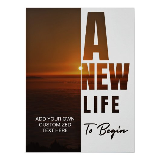 Creëer uw eigen motivatie aangepaste tekst perfect poster (Voorkant)